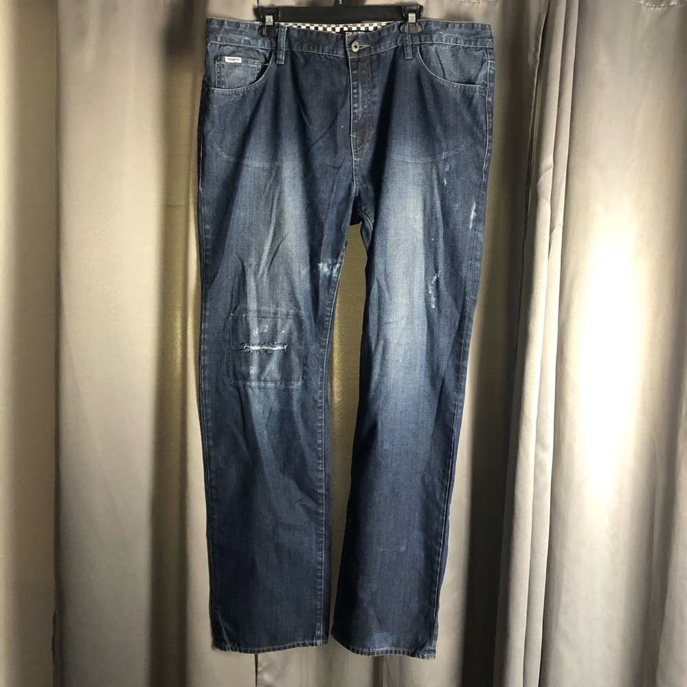 Truckfit Distressed Denim Blue Jeans